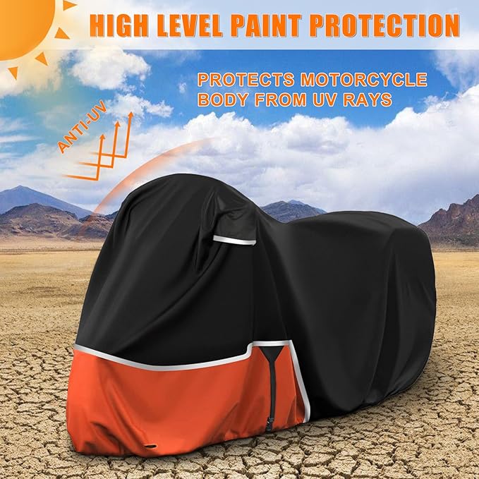 Waterproof Motorcycle Cover Replace for Honda CBR600RR CBR1000RR /CBR500R CBR650R CB1000R Sport/Standard Model, 420D Oxford Cloth Motorcycle Cover for Snow Rain Dust Protection