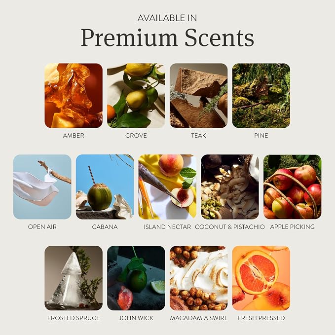 Drift Car Air Freshener - The Original Stone Air Freshener - Car Odor Eliminator - Long Lasting Scent - Metal Clip - Essential Oils - Clean Ingredients - Variety 3 Pack Refill - NO CLIP INCLUDED