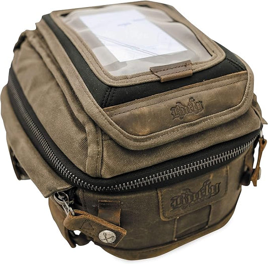 RPM Burly Brand B15-1010D Dark Oak Voyager Tank/Tail Canvas Bag Wax Cotton