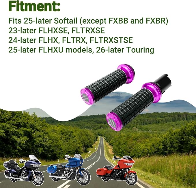 Electronic Throttle Control Handlebar Grips Compatible with 2023 CVO 121 Road Glide/Street Glide, 2024-2025 FLTRX/ST/FLHX, 25-Later Softail