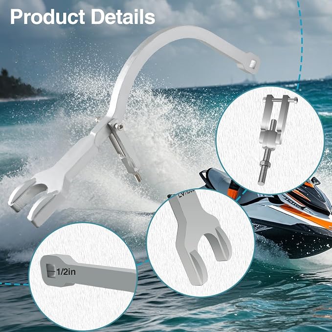 EVRBUL Upgraded Drive Shaft Tool Floating Ring Removal Tool Carbon Seal Carbon Ring Seal Removal Tool Drive Shaft C-Clip Remover Compatible with Seadoo GTX RXP RXT GTI GTR GTS Replace#: 529036026