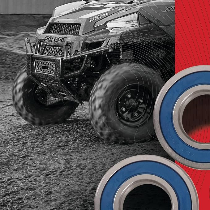 All Balls Racing 25-1789 Wheel Bearing Kit Rear Compatible With/Replacement For Yamaha YZF-R6 2017-2020