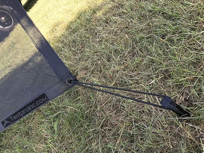 Tentproinc RV Awning Side Sun Shade Screen 9'X7' Mesh Sunshade for RV Awning Sunscreen Motorhome Camping Trailer Awning Screenshade Block UV Glare - 3 Year Warranty (Black)