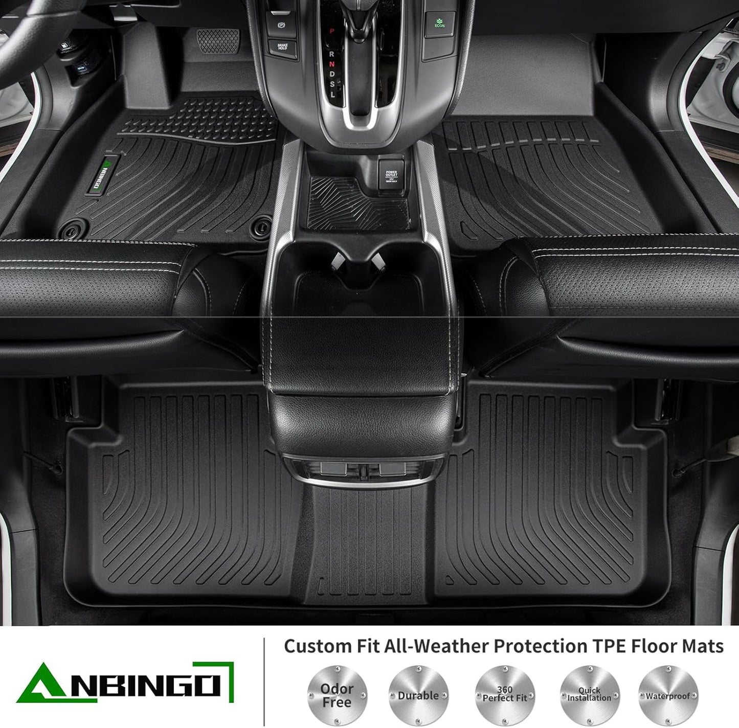 ANBINGO®Floor Mats Fit for Toyota 4Runner(5 Seats) 2025 & Cargo Liner All Weather Mats for Toyota 4Runner TPE Car Mat Rugs for 2025 4Runner Rubber Trunk Carpet for 2025 4Runner Accessories