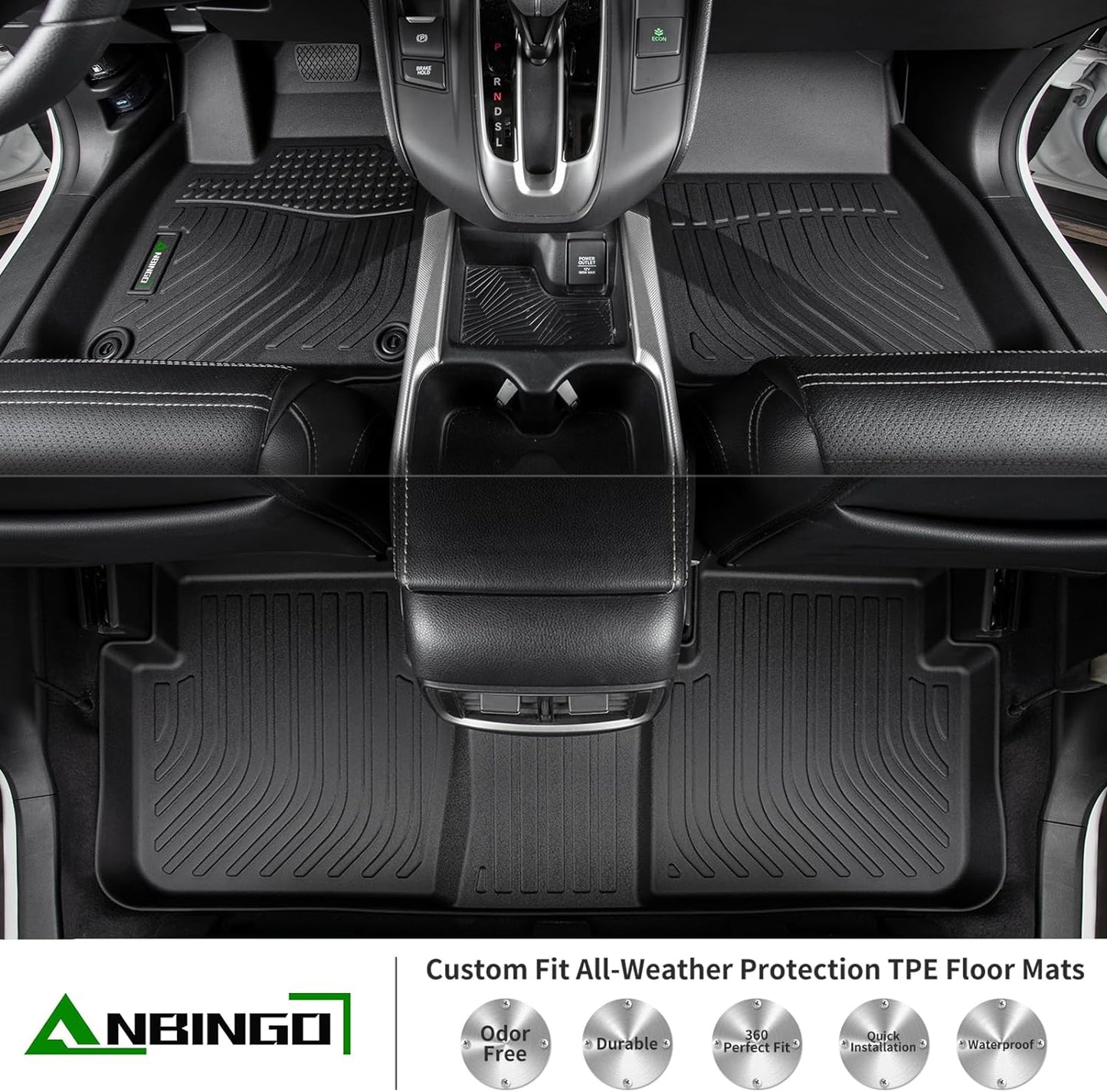 ANBINGO®Floor Mats Fit for Audi Q3 2019-2025 & Cargo Liners All Weather Mats for 2020 Q3 TPE Car Mat Rugs for Audi 2021 2022 Q3 Rubber Trunk Carpet for Audi 2023 2024 Q3 Automotive Accessories