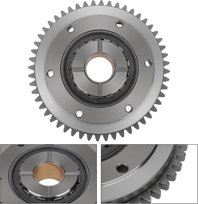 Starter Starting Clutch One Way Gear Bearing Gasket Flywheel Puller Kit for Yamaha Raptor 660 YFM660R 2004-2005 OEM# 5LP-15515-20-00 5LP-15590-10-00 5LP-15455-00-00 5LP-15451-00-00