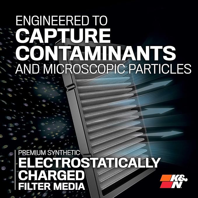 K&N LIFETIME Cabin Air Filter: Premium, Washable, Clean Air for your Cabin: Compatible with 2010-2024 Buick/Cadillac/Chervolet: (See Product Description for Select Models), VF2040
