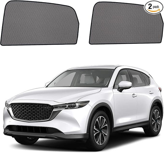 Car Window Shades for 2017-2023 Mazda CX-5 - Rear Side Window Sun Shade for Baby, Breathable Mesh Car Privacy Window Covers, UV Protection and Heat Insulation for Road Trips, Napping, Camping