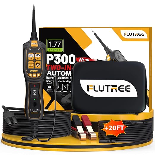 P300 6-30V Automotive Circuit Tracer & Circuit Breaker Finder Tool with 40FT Cord, User-Friendly Relay Tester & Car Battery Tester, Electrical Diagnostic Tool for Cars, Trucks and Motorcycles
