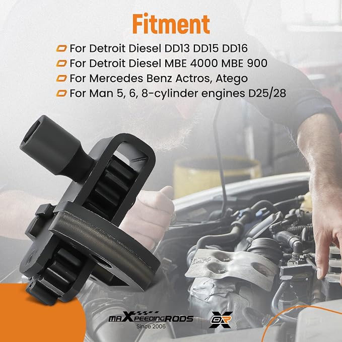 maXpeedingrods J-46392 Engine Barring Tool for Detroit Diesel DD13, DD15, DD16, MBE4000, MBE900 Alternative or W470589046300