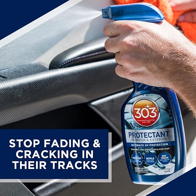303 Automotive Protectant for Vinyl, Plastic & Rubber, 16 oz | Protects interior and exterior automotive surfaces from UV damage while restoring appearance.
