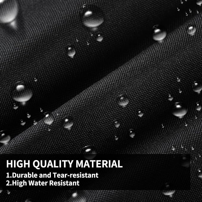 Coverado Seat Covers Custom Fit for Tacoma Double Cab/Crew Cab SR/SR5/TRD Sport/TRD Off-Road/Limited Seat Cushion Protectors 2016-2023 Oxford (Frontpair, Black)