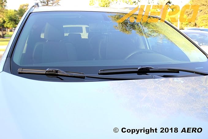 AERO Avenger 22"+22" Premium All-Season Windshield Wiper Blades with Extra Rubber Refills OEM Replacement for Mercedes-Benz GLE300d SLC300 SLC43 GLC43 AMG (Set of 2)