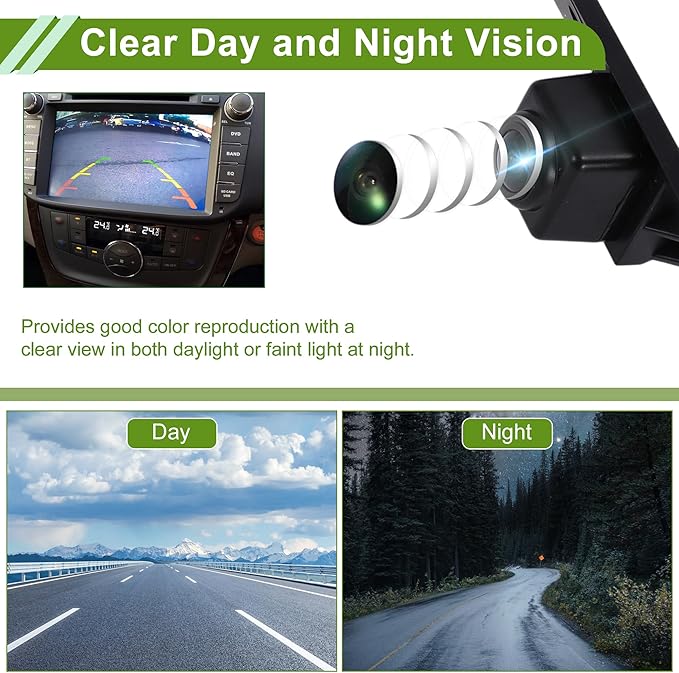 Car Park Assist Camera Rear View Backup Reverse Camera for Nissan Titan 2017-2024 No.28442-EZ01A/28442-EZ00A/28442EZ00A/28442EZ01A/592-189