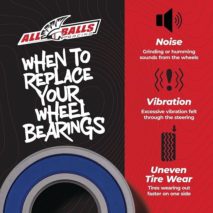 All Balls Racing 25-1473 Wheel Bearing Kit Compatible with/Replacement for Yamaha