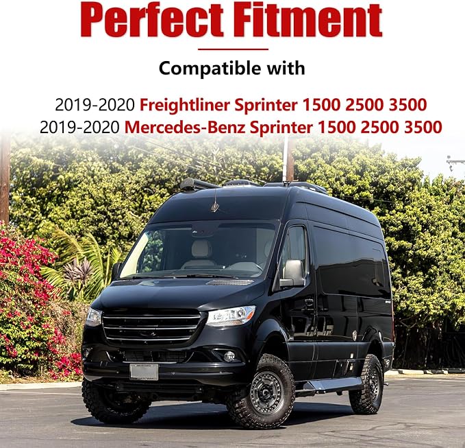 Rear Roof Camera Housing Compatible with Mercedes-Benz Sprinter 1500 2500 3500 2019-2020 Freightliner Sprinter 1500 2500 3500 2019-2020 Rear Camera Cover Shell Replaces A907820120 90782040019051
