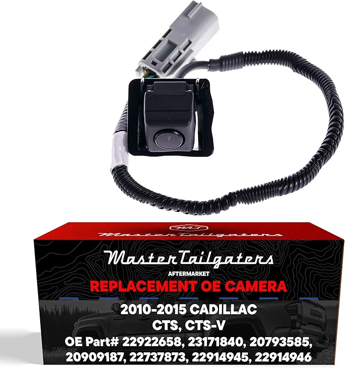 Master Tailgaters Replacement for Cadillac CTS/CTS-V Coupe (2011-2015), CTS/CTS-V Wagon (2010-2014) Backup Camera OE Part # 22922658, 23171840, 20793585, 20909187, 22737873, 22914945, 22914946