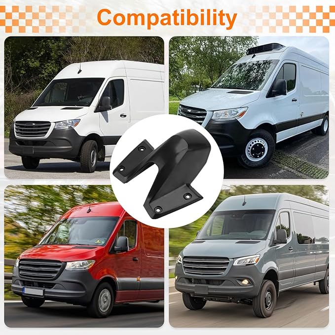 JERBOR A907820120 Rear Roof Camera Housing Fit for Freightliner Sprinter 1500 2500 3500 2019-2020, Fit for Mercedes Benz Sprinter Van 1500 2500 3500 2019-2020, Backup Camera Housing Replacement