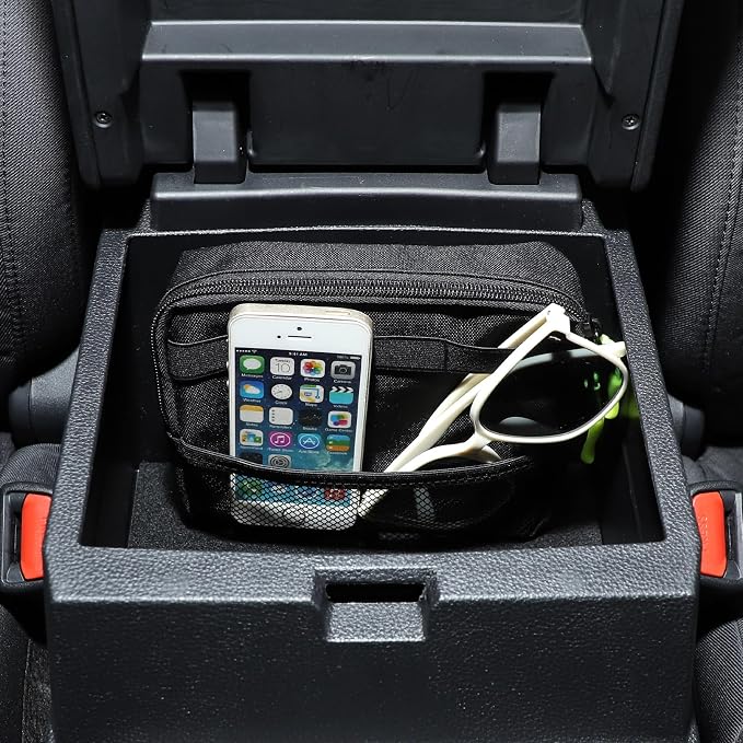 TOYCIDFG Armrest Box Storage Bag Compatible with Toyota Tacoma 2024 2025 2026, Car Interior Organizer Accessories