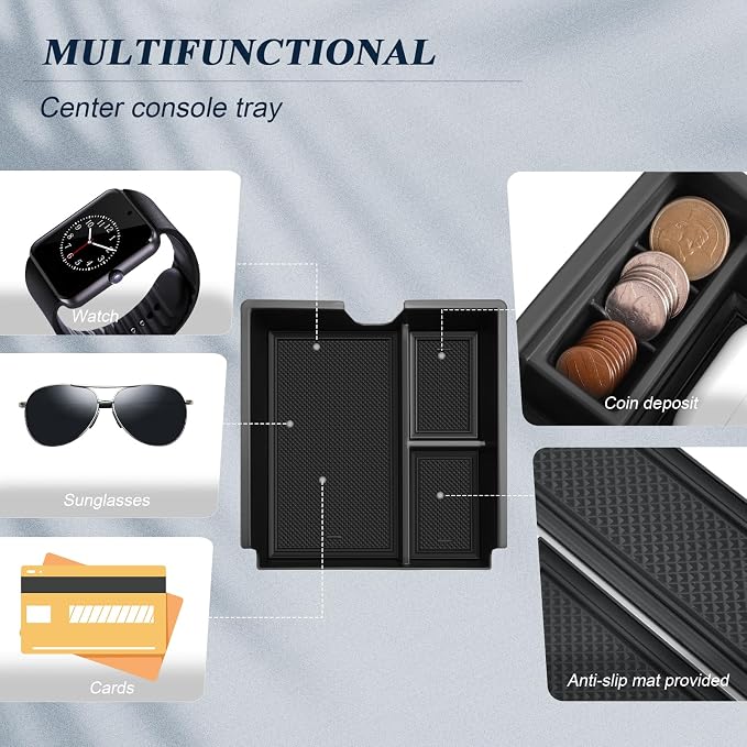BIBIBO Compatible with 2024 2025 Lexus GX 550 Center Console Organizer for 2024-2026 Lexus GX 550 (Premium/Luxury/Overtrail) Console Tray 2024 GX 550 Insert Glove Pallet Organizer 2024 Lexus GX 550