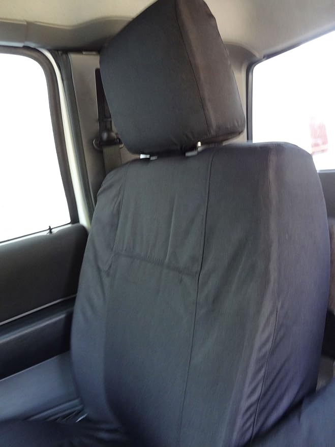 Durafit Seat Covers,F473-C1, Compatible with 2010-2012 Ford Ranger 60/40 Waterproof Seat Covers with Adjustable Headrests, Black Endura. Complete Protection. Fits Like a Glove. Save Now