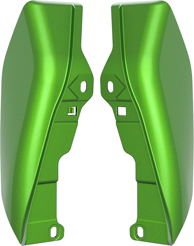 Color - Matched Mid Frame Air Deflectors Heat Shield, Perfectly Fit for Harley Touring Models 2009-2026 Radioactive Green