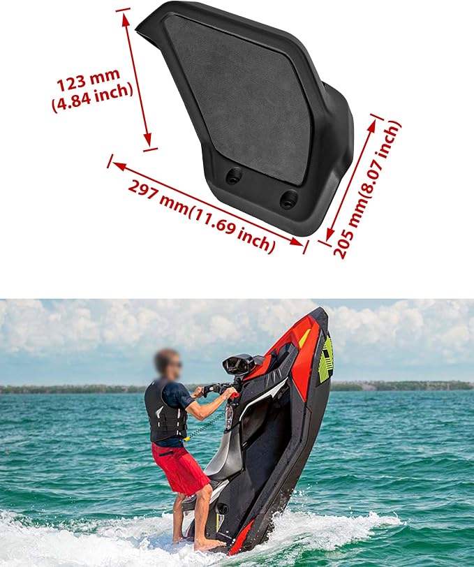 Step Wedges for Sea Doo Spark 2024 2025, Foot Wedges Foot Rest Pedal Kit with 45 Degree Slope for Sea-Doo Spark 2024+ Accessories (2PCS, Replace #295101263)