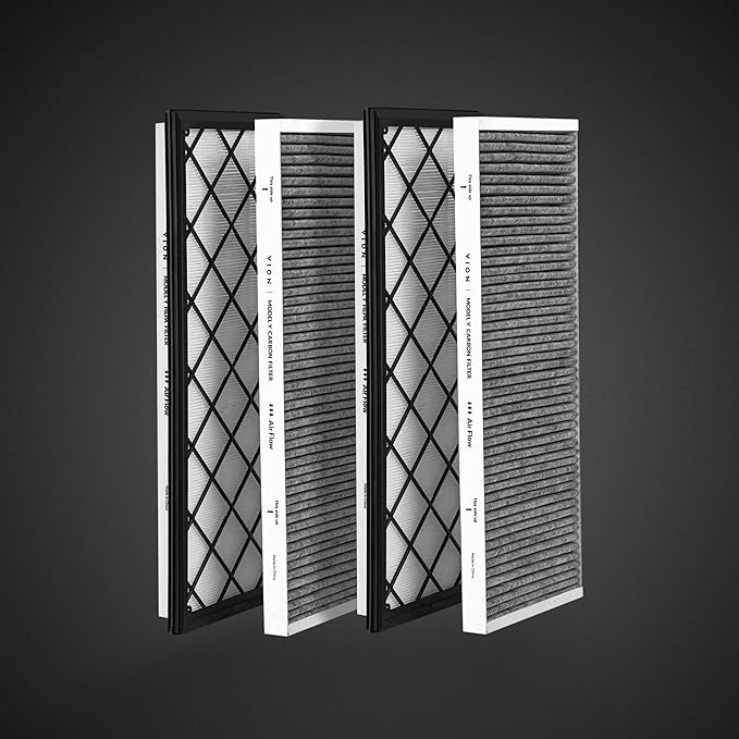 Model Y HEPA Cabin Air Filters and Model Y Front Trunk HEPA Air Filters Complete Set
