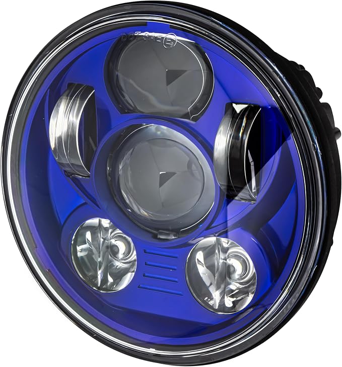 Eagle Lights Indian Scout Blue Headlight Kit - Fits 2014 to Current Scout 60, Scout and Bobber