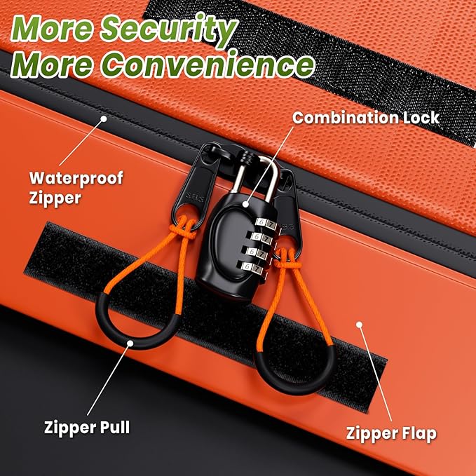APTY 21 Cubic Feet Car Rooftop Cargo Bag Carrier, Soft Roof Top Luggage Bag for All Vechicles with/Without Rack - with Waterproof Zip, Anti-Slip Mat, Luggage Lock, Storage Bag, Door Hooks