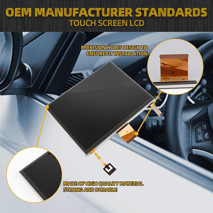 Dasbecan 8.4" LAJ084T001A LCD Display with Touch Screen Glass Digitizer Compatible with Chrysler 300 2011-2014 Dodge Charger 2011-2014 Journey 2011-2018 Dart 2013-2017 Maserati Ghibli 2014-2017