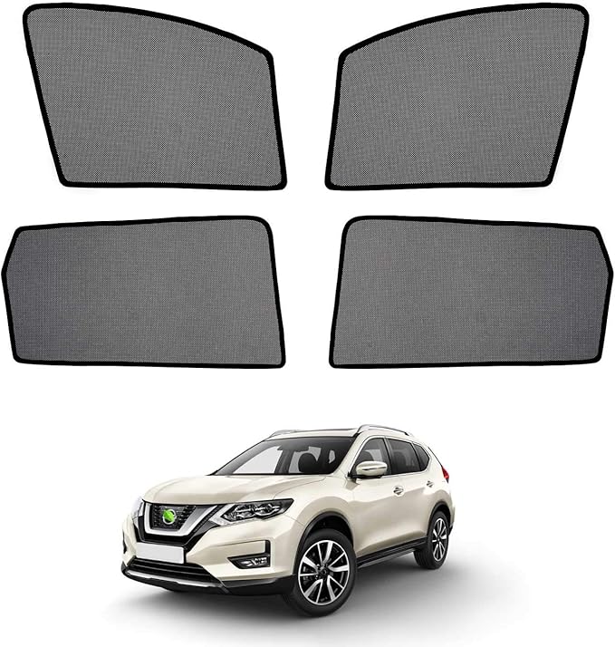 Cartist Car Side Window Shades for Nissan Rogue Accessories 2014-2020 (NOT for Nissan Rogue Sport) Sunshades Window Sun Shade Covers Magnet Mesh Sun Protector UV Rays Privacy Protection 4PCS