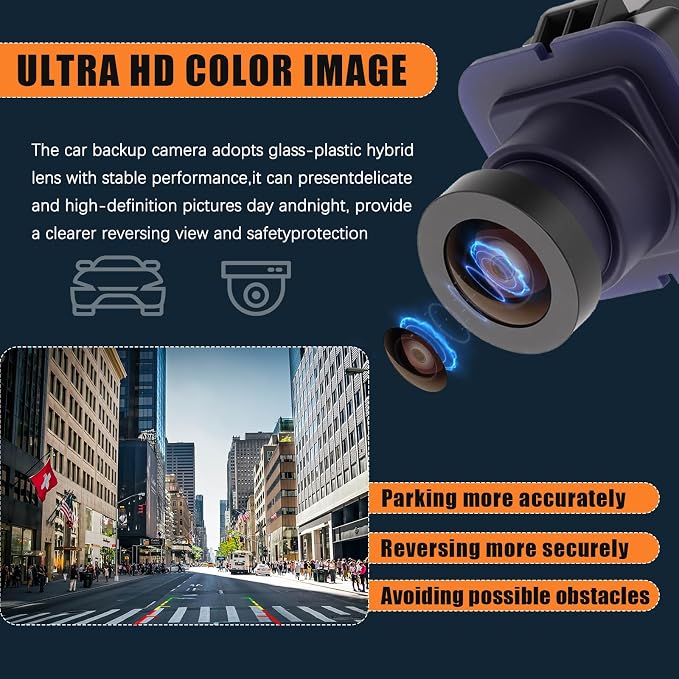 EE9Z-19G490-A Rear View Backup Camera Compatible with Lincoln MKT 2013-2019 Park Assist Camera Replaces # DE9Z-19G490-A DE9Z19G490A EE9Z19G490A