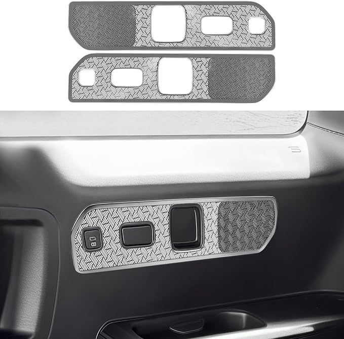 YOUTOOCAR Stainless Steel Rear Trunk Speaker Trim Cover Compatible with Kia Telluride 2026 Accessories (Silver)