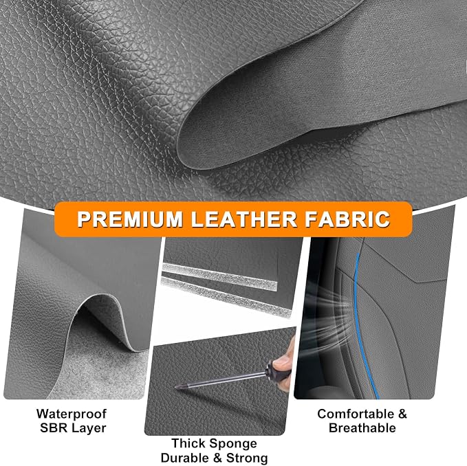 Leather Seat Cover Compatible with 2014-2025 Freightliner Cascadia 125 116 126, 33in High Back Seat Cover with Armrest Cover, Driver or Passenger Side Only One Seat