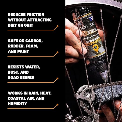 Clenzoil Chain & Sprocket 4 oz Bottle - Chain Cleaner, Lubricant & Rust Preventative - Cleaner Lubricant Protectant (CLP) - Wet Lube Application, Dry Lube Performance - for All Conditions