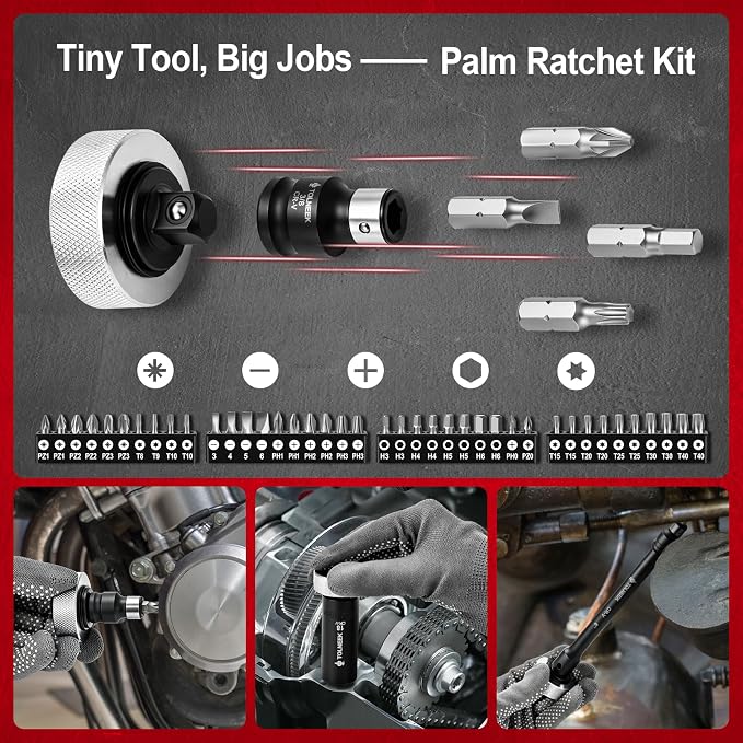3/4" Impact Socket Set, 22PCS 6-Point SAE (3/4" to 2"), Cr-Mo, with Adapters, Quick Release Ratchet, Extension Bar & Storage Case (92-Piece 3/8" Drive Impact Socket Set SAE)