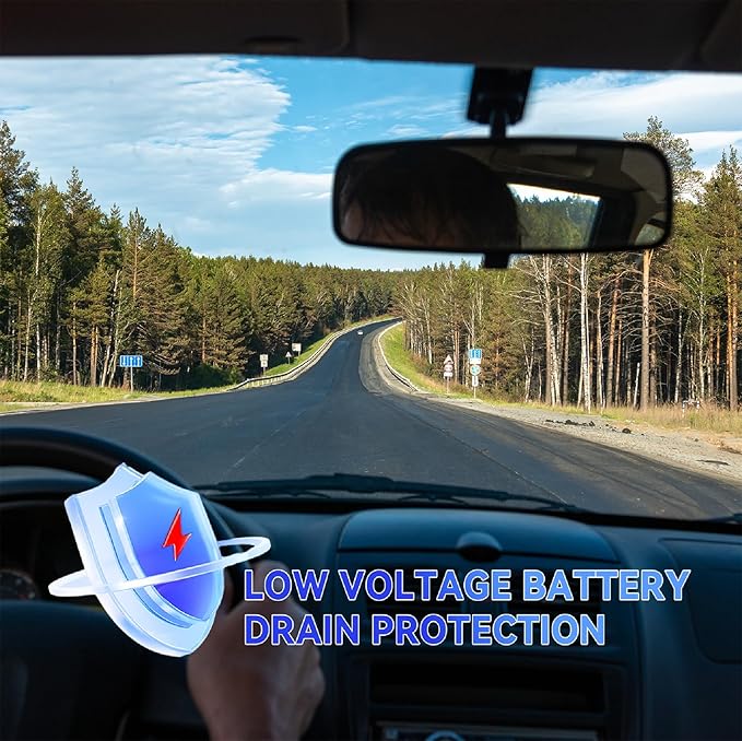 Dash Cam Hardwire Kit, USB Type C Hardwire Kit with OBD Power Cable for Dashcam 12-24V to 5V/3A with Low Voltage Protection 24h Parking Surveillance