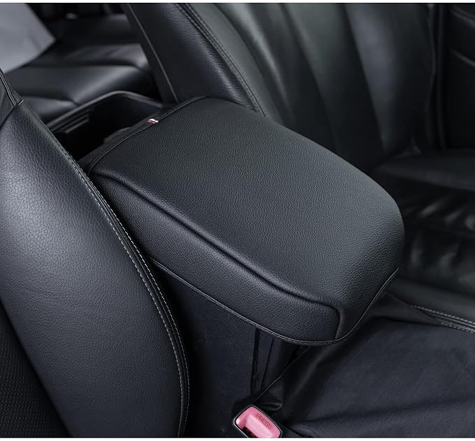 JDMCAR Custom Liners Insert (18 Pieces, Red) and Center Console Cushion Compatible with Toyota Tacoma Accessories 2016-2022 2023