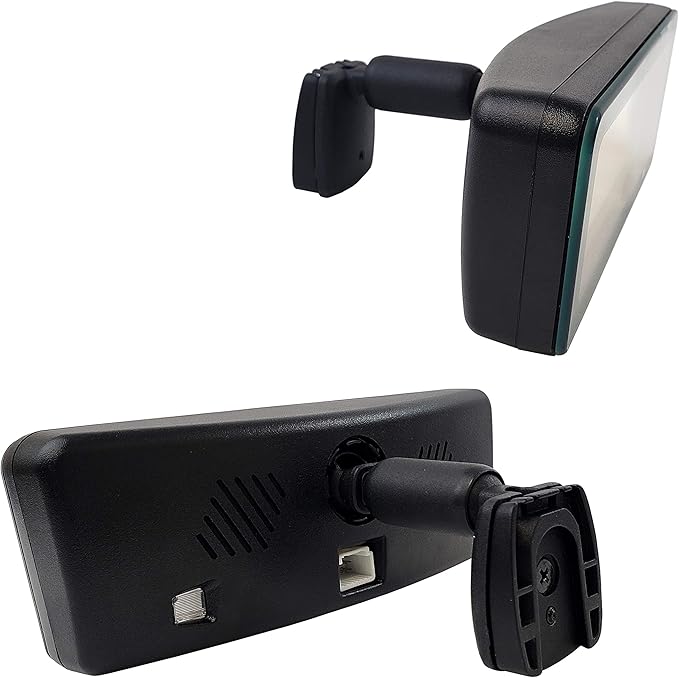Master Tailgaters 8" OEM Frameless Rear View Mirror with 7" LCD Screen | Rearview Universal Fit Mount | 4 Video Inputs | Auto Adjusting Brightness LCD | Anti Glare | Full Original Mirror Replacement