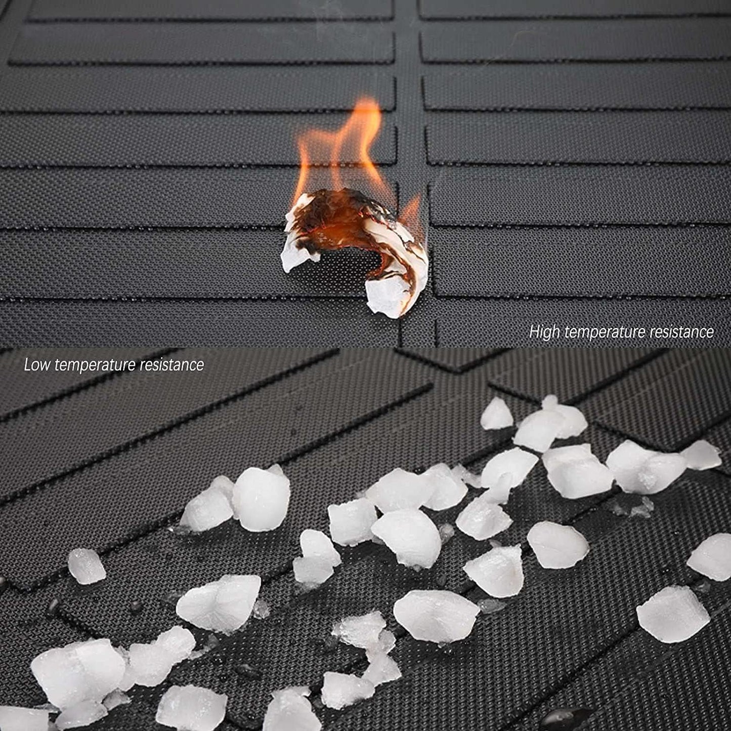 KELCSEECS Floor Mats & Cargo Liner Full Set Custom for 2025 2024 2023 Hyundai Ioniq 6 Car Mats Automotive Cargo Mat Floor Liners Trunk Liner Hyundai IONIQ 6 All Weather Trunk Mat Accessories Black