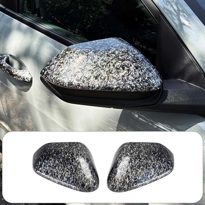 2PCS Exterior Side Mirror Covers Trim Compatible with Kia K4 2025-2026 Accessories (Forged)