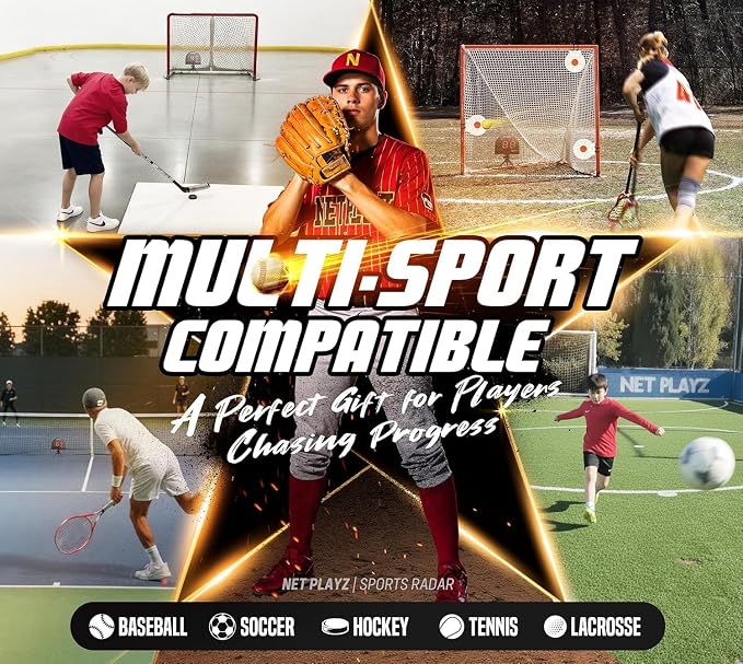 Multi-Sports Personal Speed Radar Detector Gun, Measurement Baseball Pitching, Bat Swinging and Soccer Shooting Speed