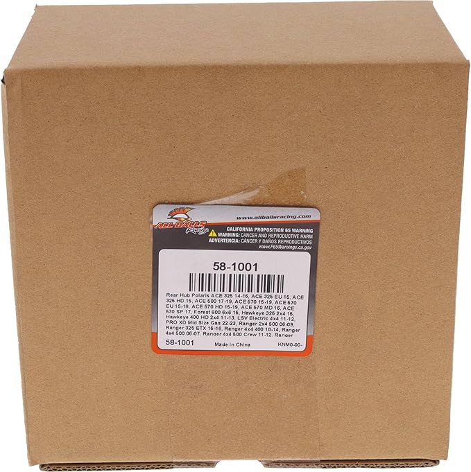 All Balls 58-1001 Hub Kit Compatible With/Replacement For Polaris Forest 800 6X6 2015, Hawkeye 325 2X4 2015, Hawkeye 400 HO 2X4 2011-2013, Sportsman 400 HO 4X4 2011-2014, Sportsman 450 2007