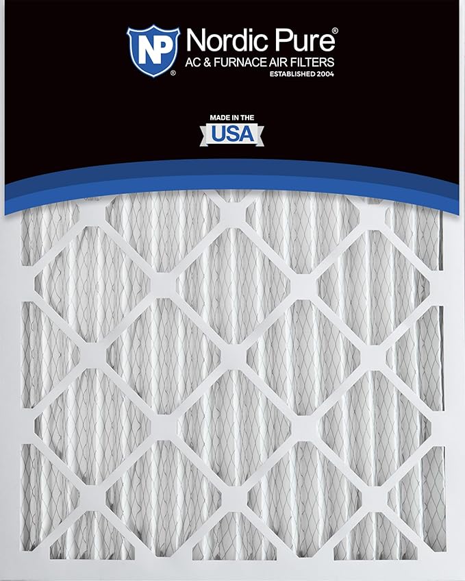 Nordic Pure 14x24x2 (Actual Size: 13 1/2 x 23 1/2 x 1 3/4) Pleated MERV 10 Air Filters 3 Pack
