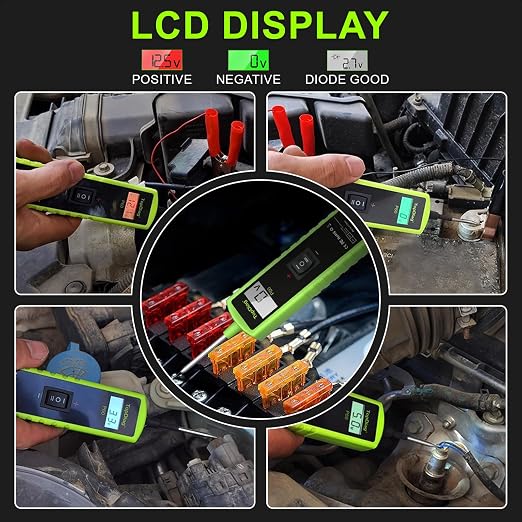 12 Volt Test Light Automotive, Power Circuit Probe Kit & Battery Load Tester 12v Automotive, Car Battery Tester