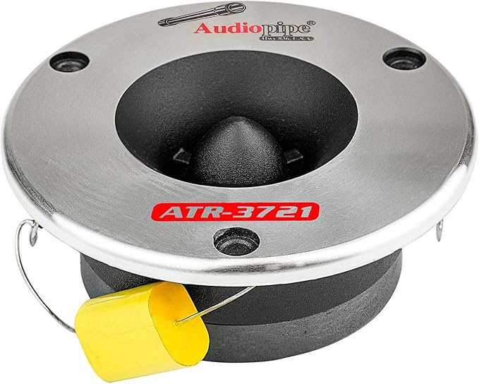 Audiopipe 2 Pair 3-3/4” Aluminum Bullet Titanium Horn Tweeters ATR-3721 350 Watts Max 4 Ohm