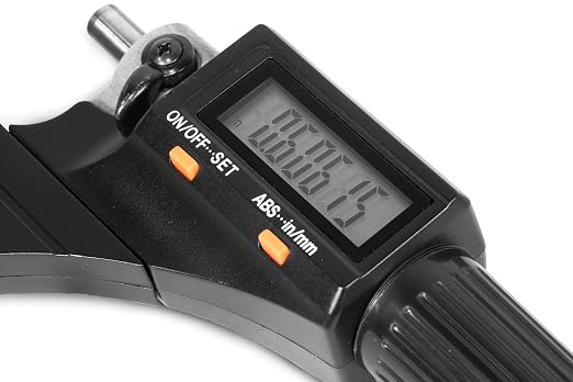 WEN 10725 Standard and Metric Digital Micrometer with 0 to 1-Inch Range, .00005-Inch Accuracy, LCD Readout and Storage Case