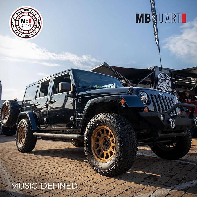 MB Quart DK2-116S Discus 6.5-Inch Shallow Mount 2-Way Coaxial Speakers, 60/120W RMS System Power, Aluminum Dome Tweeters, Butyl Rubber Surrounds
