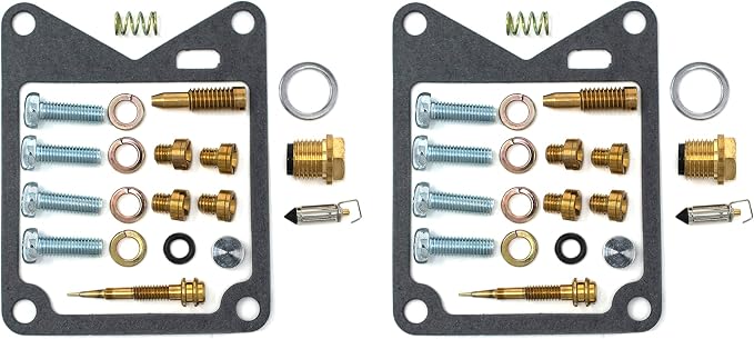 0101-102 Carburetor Rebuild Repair Parts Kit (Set of 2) Compatible with Yamaha 82 XV920 Virago, 81-82 XV920R Seca